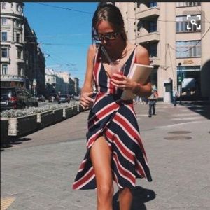 Topshop midi wrap dress